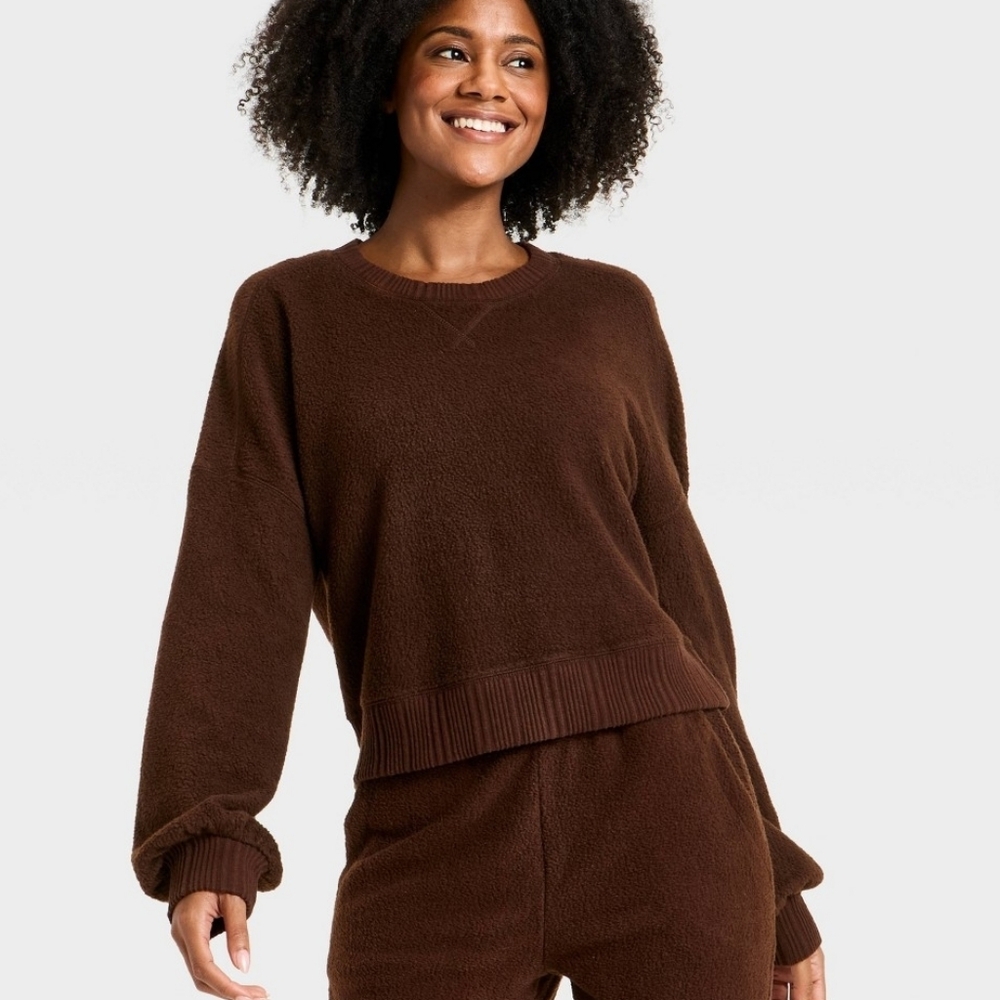 Auden Teddy Pullover Sweatshirt New